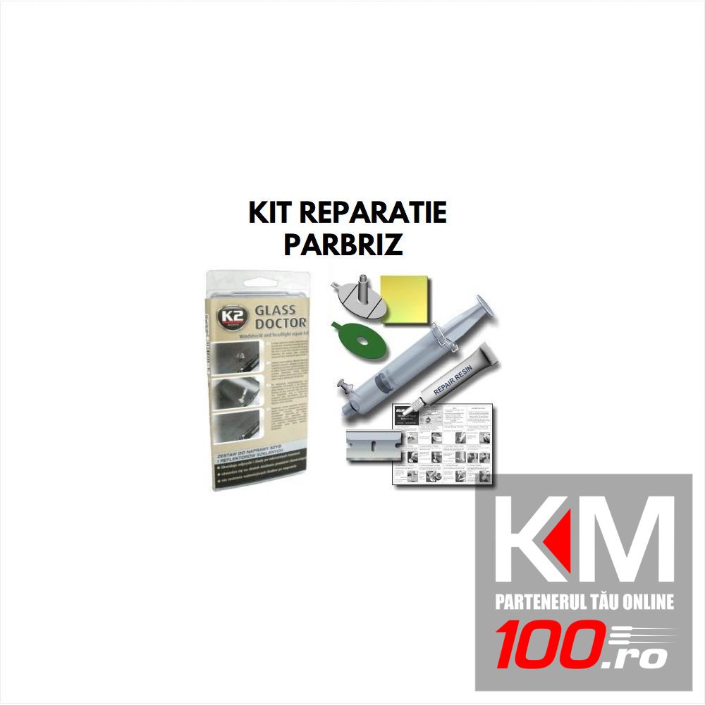 National Go down whiskey Kit reparatie parbriz Profesional K2 Glass Doctor