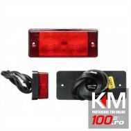 Lampa auto pentru ceata rosie cu leduri 12V , 108x46x25mm , 1 buc.