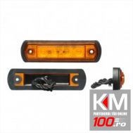 Lampa gabarit auto 12/24V dreptunghiulara Portocaliu cu Leduri, 110x30x15mm,1 buc.