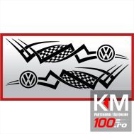 Set 2 buc. stickere portiere TRIBAL - VOLKSWAGEN