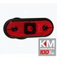 Lampa gabarit auto Carpoint 12V dreptunghiulara rosie cu leduri , 120x45 mm , 1 buc.