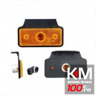 Lampa gabarit auto 12/24V dreptunghiulara Portocaliu, cu suport bec, 110x45mm, cu suport fixare, 1 buc.