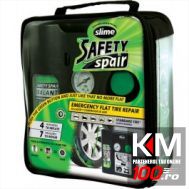 Kit reparatie pana Slime Safety Repair 473ml + Compresor aer 12V pentru anvelope fara camera lichid reparatie pana automat