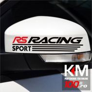 Sticker oglinda RS RACING (set 2 buc.)