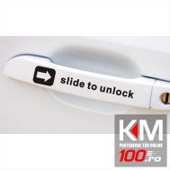 Sticker manere usa - SLIDE TO UNLOCK (set 4 buc.)