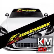 Sticker parasolar auto TIGER SHARK (126 x 16cm)