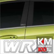 Stickere stalpi usa CHROME - WRX (set 2 buc.)