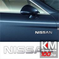 Stickere laterale CHROME - NISSAN (set 2 buc.)