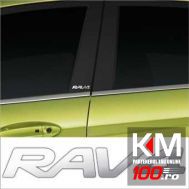 Stickere stalpi usa CHROME - RAV4 (set 2 buc.)