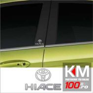 Stickere stalpi usa CHROME - HIACE (set 2 buc.)