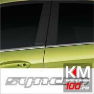 Stickere stalpi usa CHROME - SYNCRO (set 2 buc.)