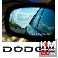 Stickere oglinda ETCHED GLASS - DODGE (set 3 buc.)