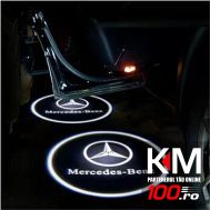 Proiectoare in portiera cu Logo Mercedes GLK, A, B Class