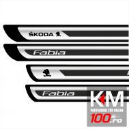 Set protectii praguri CROM - Skoda Fabia