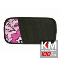 Suport auto Carpoint pentru depozitat CD-uri Pink Flower, 30 .0 x 15.0 x 1.0cm