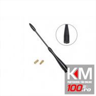 Tija antena auto Automax 16 cm. adaptoare de 5 si 6 mm, culoare negru