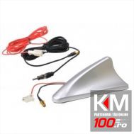 Antena auto reala Rechin argintie