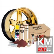 Kit reparatie jante, culoare GOLD (V2) - Aspect Cromat