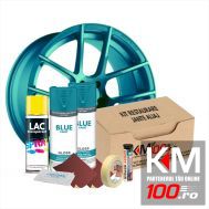 Kit reparatie jante, culoare ALBASTRU DESCHIS (V2) - Cod RAL: 5021