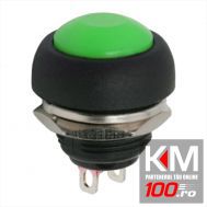 Buton 1 circuit 1A-250V OFF-(ON), verde