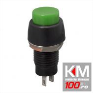 Buton 1 circuit 2A-250V OFF-(ON), verde