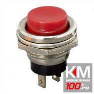 Buton 1 circuit 2A-250V ON-(OFF), rosu