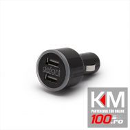 Adaptor de incarcare de la bricheta auto cu 2 porturi USB - Negru