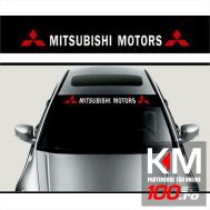 Sticker parasolar auto MITSUBISHI (126 x 16cm)