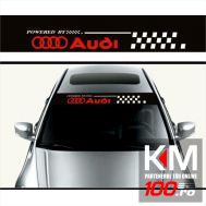 Sticker parasolar auto AUDI FLAG (126 x 16cm)