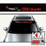 Sticker parasolar auto AUDI (126 x 16cm)