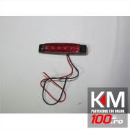 Lampa laterala 6 LED-uri, 12V, lumina rosie