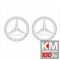 Sticker TIR - Logo mare MERCEDES (50 X 50 cm) - set 2 buc.