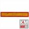 Placa reflectorizanta camioane 1130x140mm, din aluminiu, galben reflectorizant, rosu reflectorizant, 1 buc