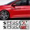 Sticker auto laterale PEUGEOT (set 2 buc.)