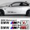 Sticker auto laterale BMW M POWER (set 2 buc.)