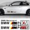 Sticker auto laterale BMW M POWER (set 2 buc.)