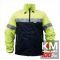 Jacheta reflectorizanta M-size verde-negru cu maneci