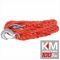 Chinga remorcare sufa ancorare si/sau ridicare chinga tractare maxim 2500-3500 kg , lungime 4m,prindere carlige ,culoare rosu