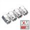 Set capacele auto Automax pentru ventil hexagon silver, 4 buc.