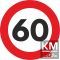 Sticker reflectorizant - SPEED LIMIT - 60km/h