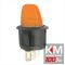 Intrerupatoare cu brat 1 circuit OFF-ON 6A-250V, lumina partocaliu