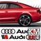 Sticker ornament auto lateral AUDI (set 2 buc.)