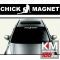 Sticker parasolar auto CHICK MAGNET (126 x 16cm)