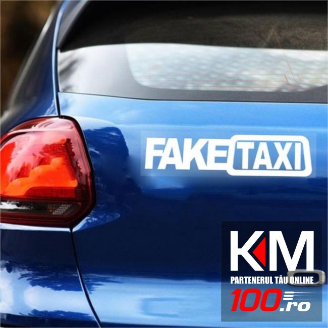 Sticker auto FakeTAXI Sign