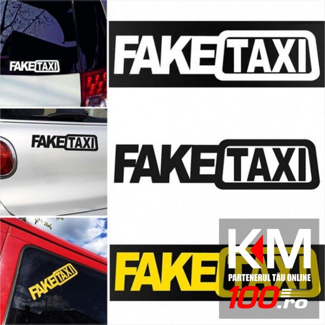 Sticker auto FakeTAXI Sign