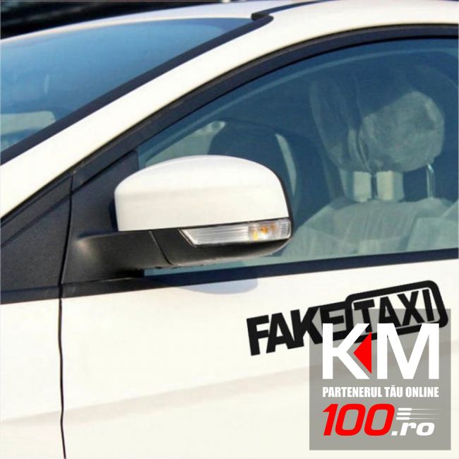 Sticker auto FakeTAXI Sign