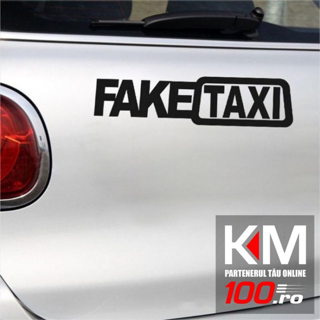 Sticker auto FakeTAXI Sign