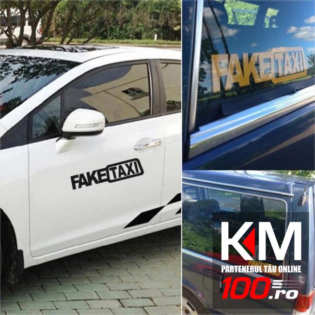 Sticker auto FakeTAXI Sign