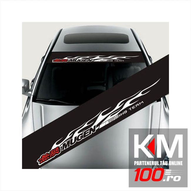 Sticker parasolar auto MUGEN (126 x 16cm)