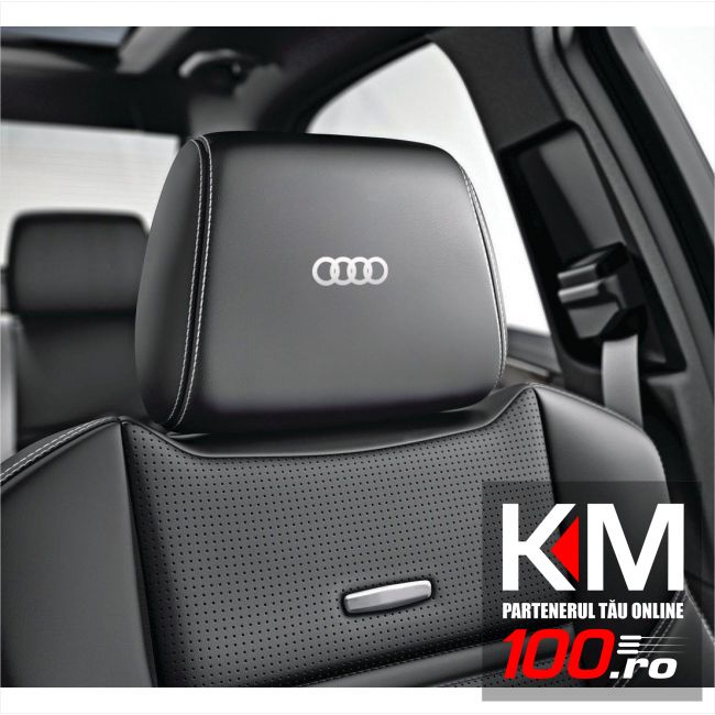 Sticker tetiera piele AUDI (set 5 buc)